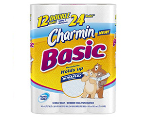 Charmin Basic Toilet Tissue 264 ct 4x12 rolls